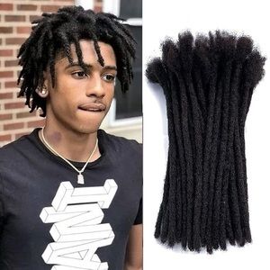 Human hair dread locks hair extensions
